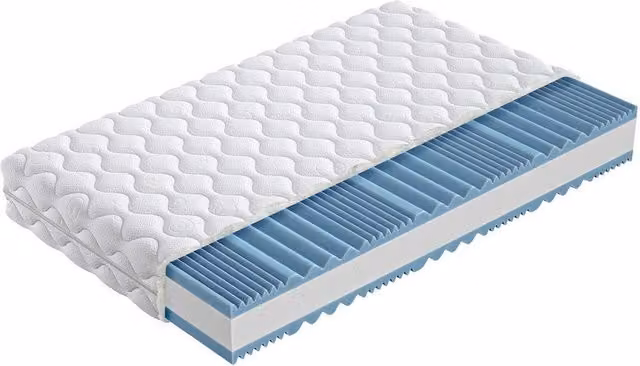 Colchón Comfidream Flexi Gel de Espuma de Poliuretano con 7 Zonas Anatómicas y Funda Extraíble, Blanco, An: 80 cm, P: 200 cm, Al: 17 cm