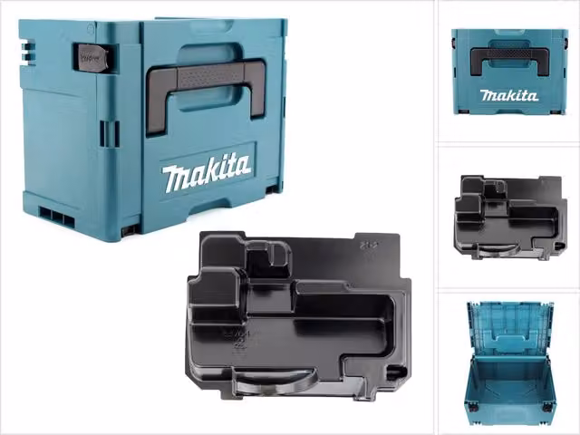 Sistema de maletín Makita Makpac 3 con inserto para Makita BSS / DSS 610, color azul