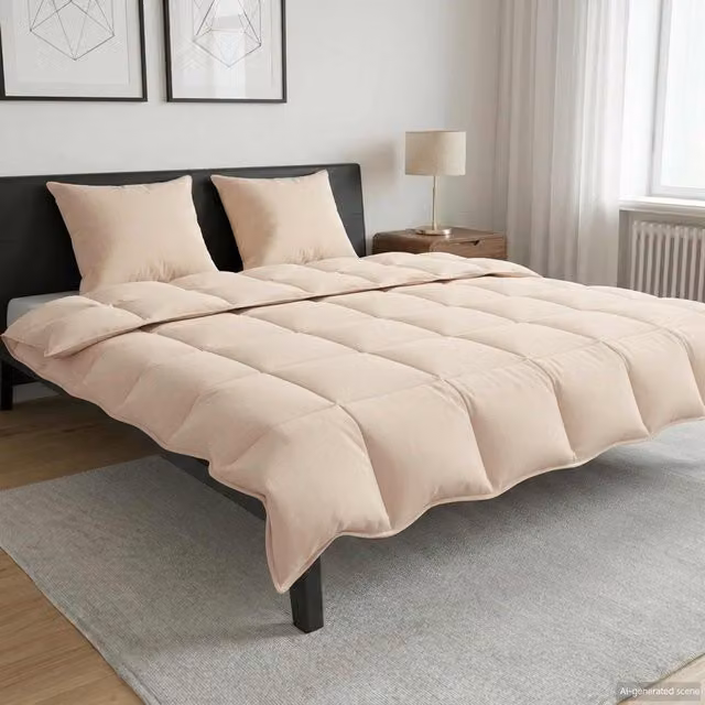 Edredón de todo el año vidaXL beige An/P: 240 x 220 cm