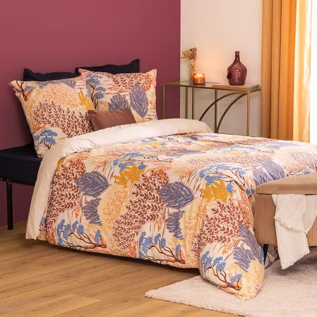 Conjunto de cama estampado Walaa de Atmosphera en beige y multicolor, An/P: 240 x 220 cm