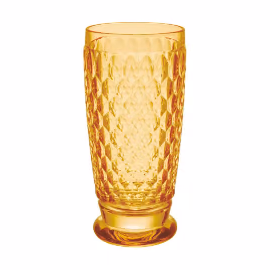 Vaso alto Boston de Villeroy & Boch en cristal color amarillo de 300 ml