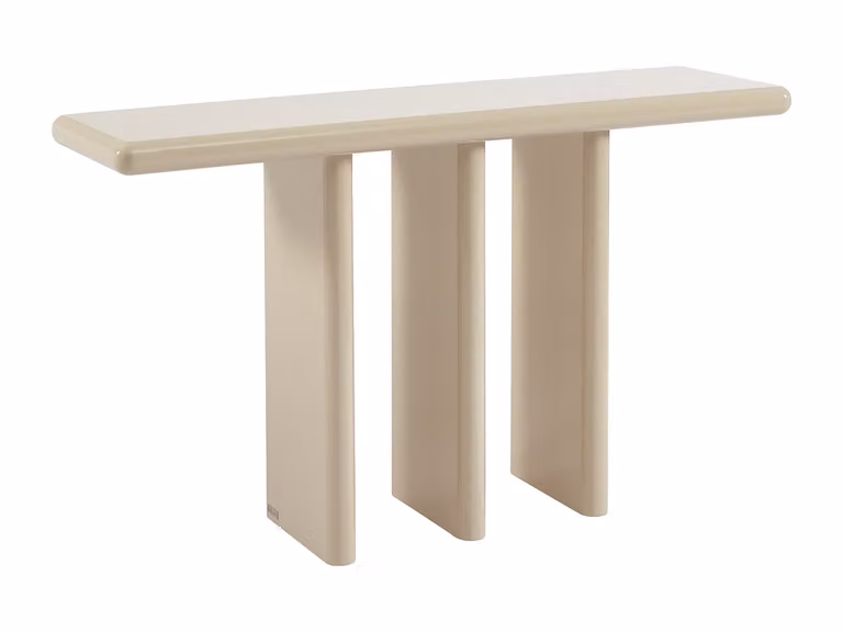 Consola de MDF beige lacado VENTE-UNIQUE An/P/Al: 120 x 40 x 80 cm