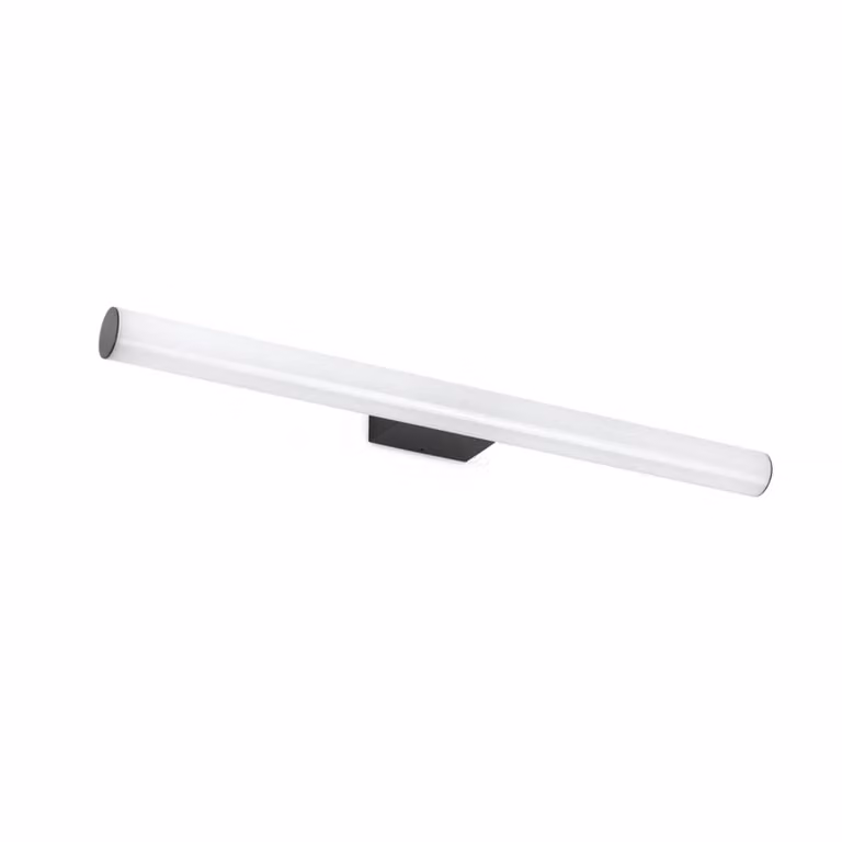 Aplique para baño Faro 63513 de superficie LED en color negro con luz blanca cálida 3000 K y protección IP44