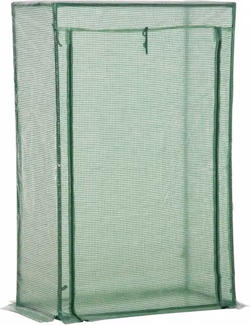 Invernadero para plantas NORTHIX de color verde con puerta enrollable y estructura de acero y plástico, An/P/Al: 100 x 50 x 150 cm