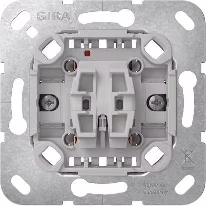 Interruptor Gira en color plata y gris para una instalación fácil