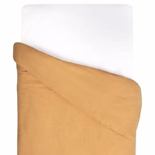 Funda nórdica de gasa de algodón Sevira Kids para bebé en color marrón