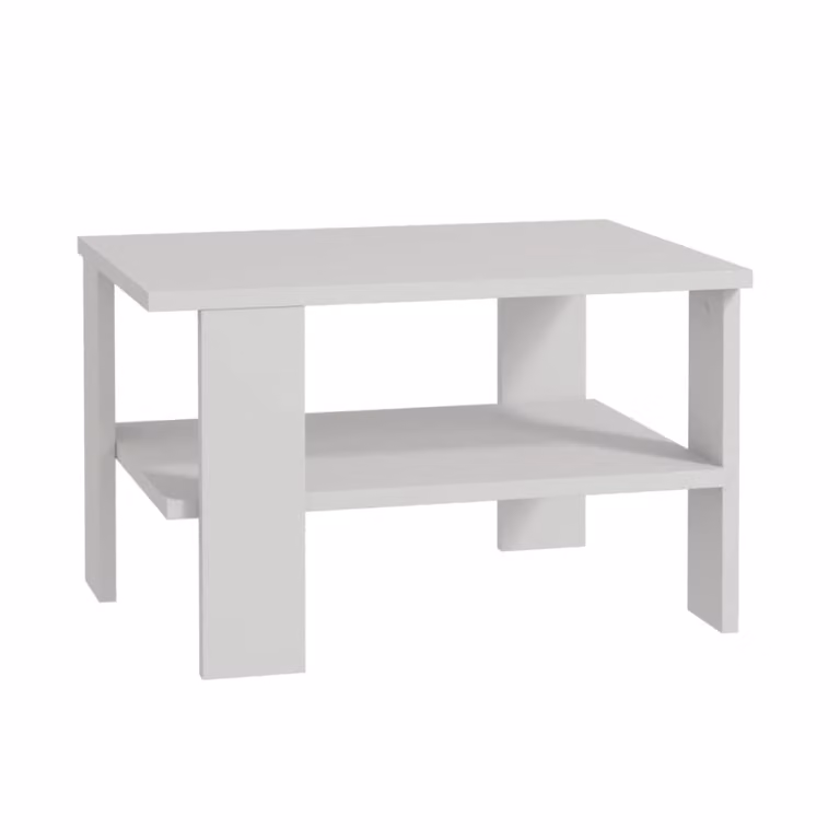 Mesa de centro rectangular Duama de Krosi Decor en color blanco An/P/Al: 60 x 37 x 45 cm
