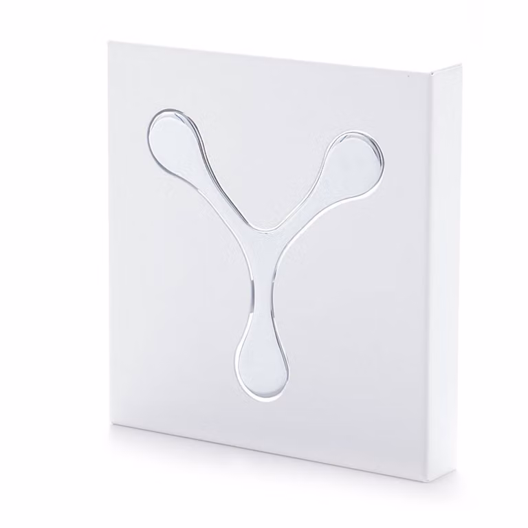 Perchero de pared Oresteluchetta de metal en color blanco y plata con acabado mate, An/P/Al: 16,5 x 17,5 x 2 cm