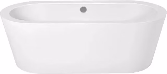 Bañera independiente Camargue ovalada de acrílico en color blanco, L 180 cm x An 80 cm