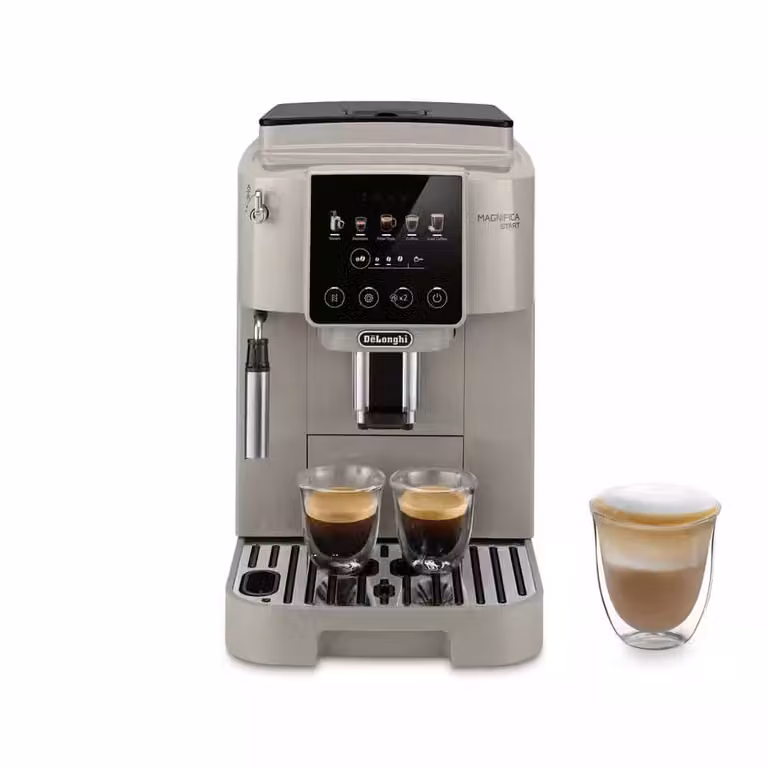 Máquina de café espresso De'Longhi Magnifica Start beige con molinillo integrado y vaporizador de leche