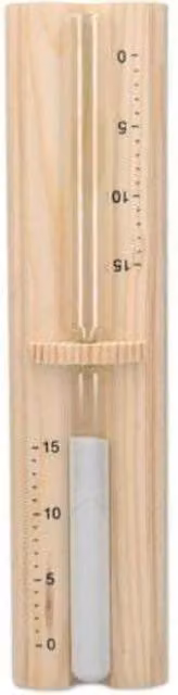 Reloj de arena ENOWELIR de madera blanca