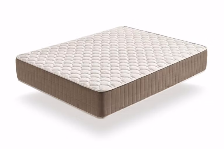 Colchón viscoelástico Moonia de color beige con regulación de temperatura y propiedades antibacterianas, An/P/Al: 135 x 190 x 30 cm