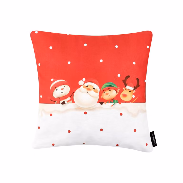 Funda de cojín de Navidad Decolores Home multicolor, 100% algodón, 50 x 50 cm