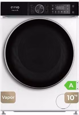Lavadora de carga frontal Evvo Nature 10 kg, 1400 rpm, Clase A, color blanco