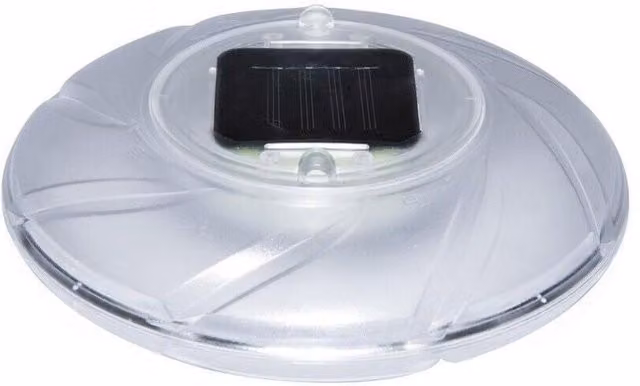 Lámpara flotante solar LED RGB Bestway para piscina y jardín, multicolor y transparente