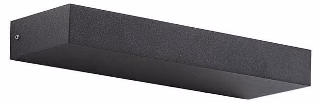 Lámpara de pared LED LEVEL de Rossini Illuminazione, 15 W, emisión simple hacia abajo, 3000 K luz blanca cálida, IP65, aluminio color gris antracita