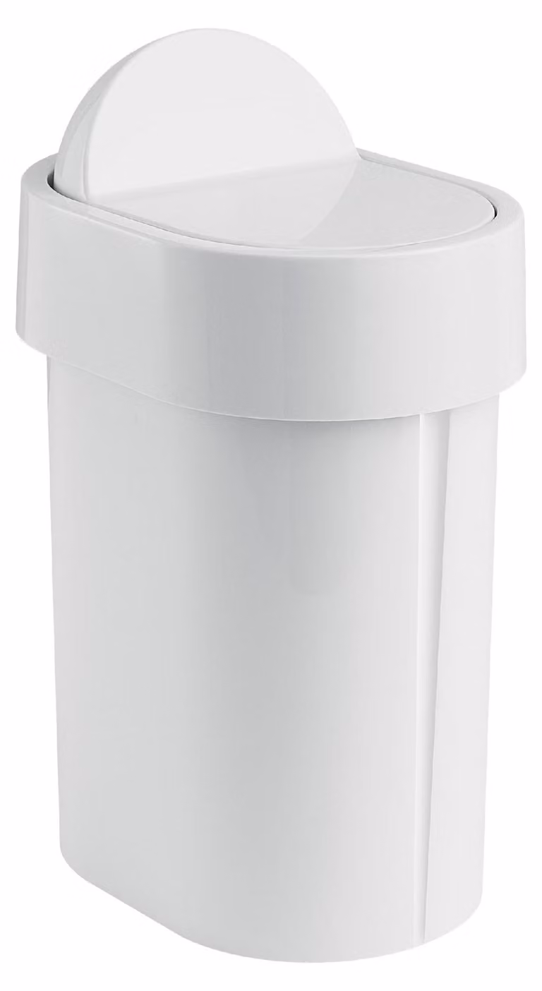 Portarrechazos Junior Gedy color blanco de 4,80 litros