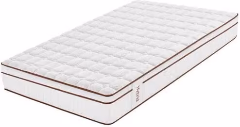 Colchón de muelles ensacados hybrid Moonia blanco, An/P: 90 x 190 cm, Altura: 25 cm