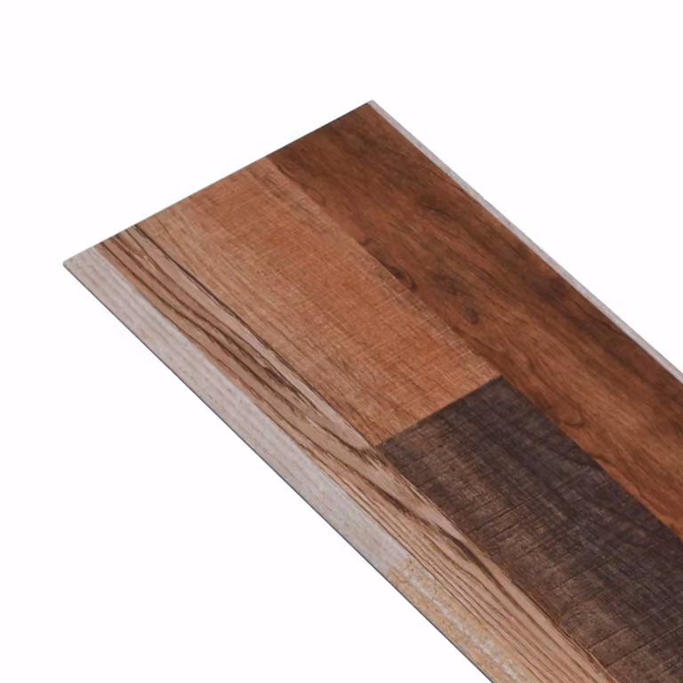Láminas de suelo de PVC autoadhesivas vidaXL con efecto madera multicolor An/P: 30,5 x 61 cm