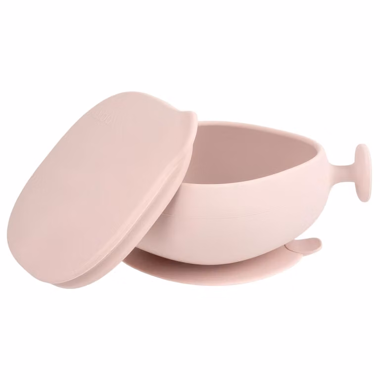 Bol con ventosa B.Box de silicona libre de BPA para bebé disponible en beige, azul, rosa y verde