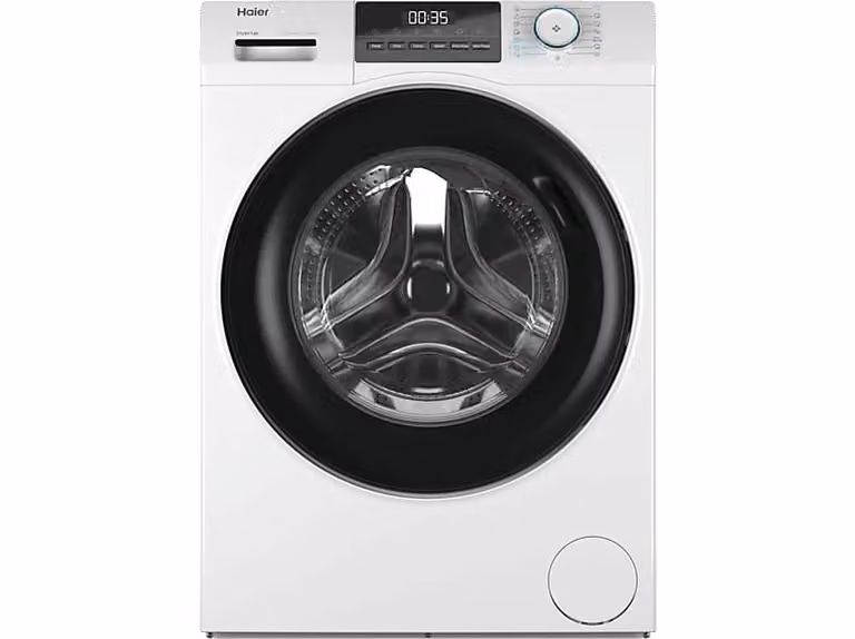Lavadora de carga frontal Haier I-Pro Series 1 HW80-BP14929A-S, 8 kg, 1400 rpm, Motor Inverter y programa antibacterias, Blanco