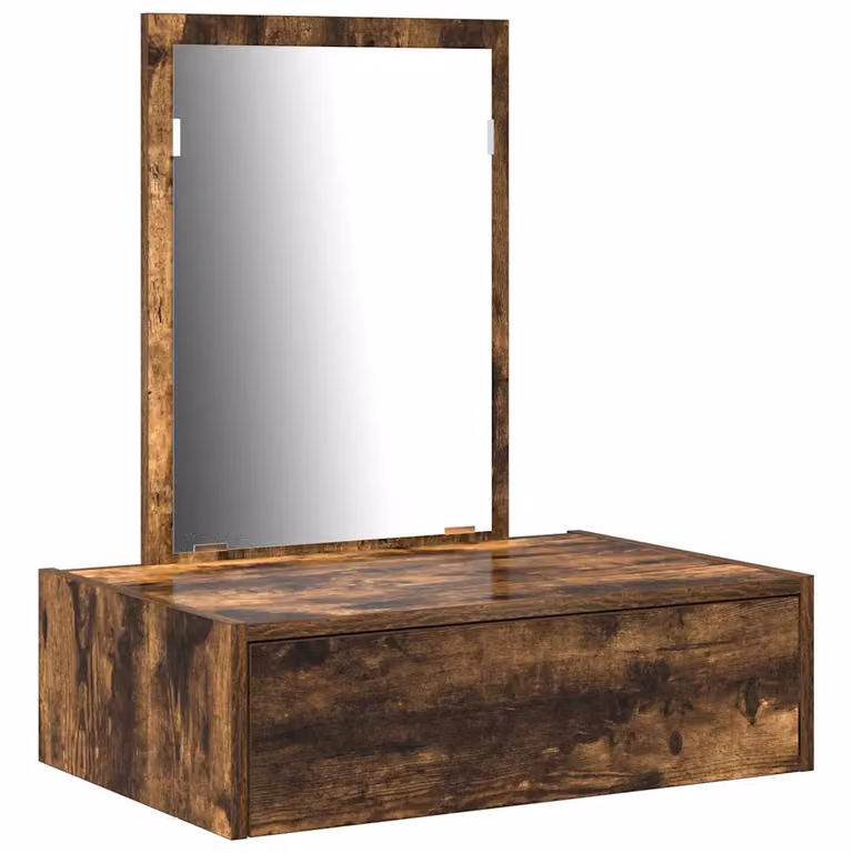 Mesa tocador moderna vidaXL de madera MDF en color marrón, An/P/Al: 60 x 40 x 70 cm