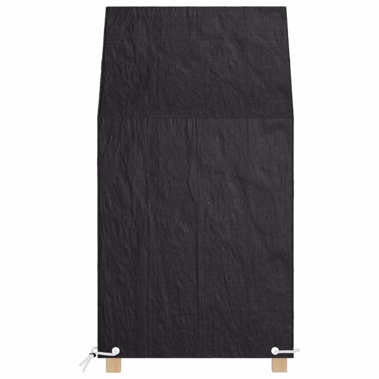 Funda impermeable para silla de comedor vidaXL en color negro de poliéster con 8 ojales