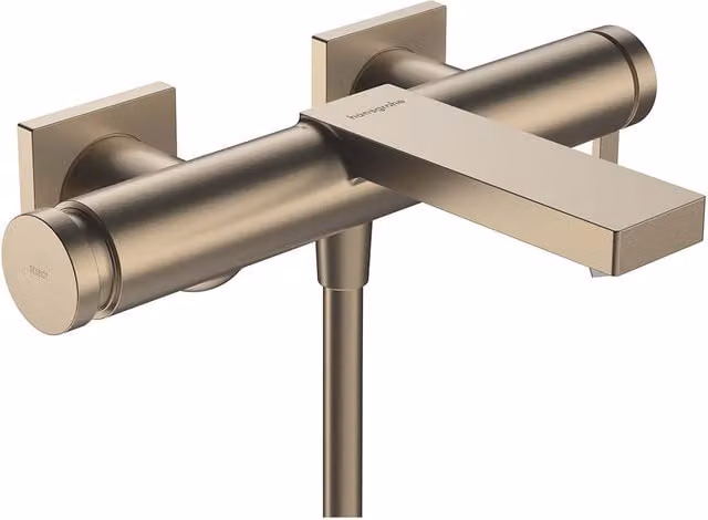 Grifo monomando para bañera o ducha Tecturis E Hansgrohe en bronce cepillado