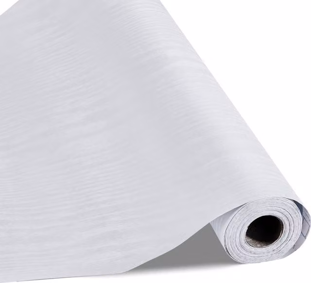 Papel pintado adhesivo VEVOR con diseño de madera blanca, vinilo impermeable para paredes y muebles, An/L: 45 cm x 10 m