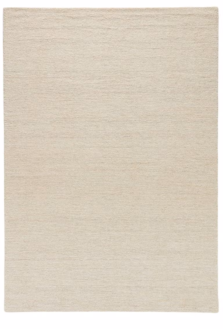 Alfombra de salón Natur Pur tejida a mano en lana de color beige, An/P: 200 x 300 cm