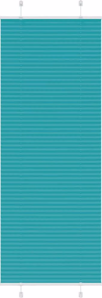 Estor plisado Syfax de poliéster semitransparente color verde petróleo An/P/Al: 70 x 200 cm
