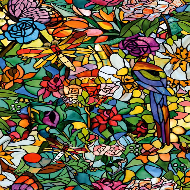 Vinilo adhesivo decorativo d-c-fix Tulia para cristales y mamparas, diseño floral, An/P: 45 x 200 cm