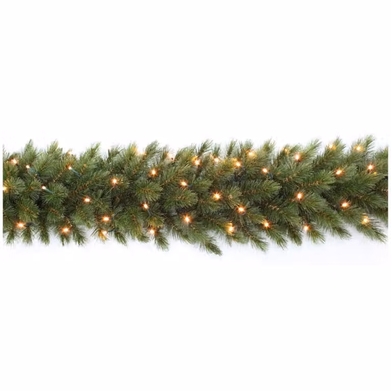 Guirnalda de Navidad LED Triumph Tree Forest Frosted Verde con luz blanca cálida de 270 cm