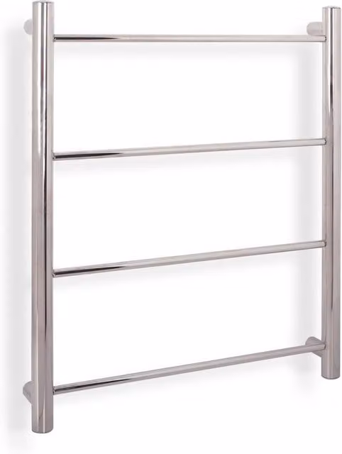 Toallero de escalera Beltrán de acero inoxidable con 4 barras en color plata para montaje en pared