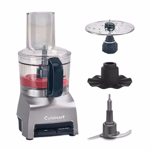 Procesador de alimentos Cuisinart FlexPrep Gris con cuchilla de acero inoxidable y capacidad de 1,1 l