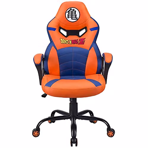 Silla Gaming Junior Dragon Ball Subsonic en negro y naranja con acabado brillante y reposabrazos