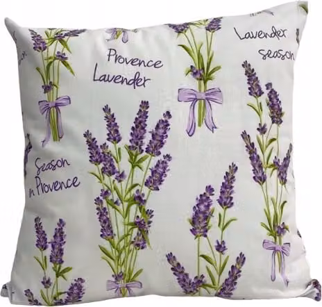 Funda de almohada decorativa Doratex de algodón con diseño floral en gris, blanco, multicolor y morado, An/P/Al: 40 x 40 x 40 cm