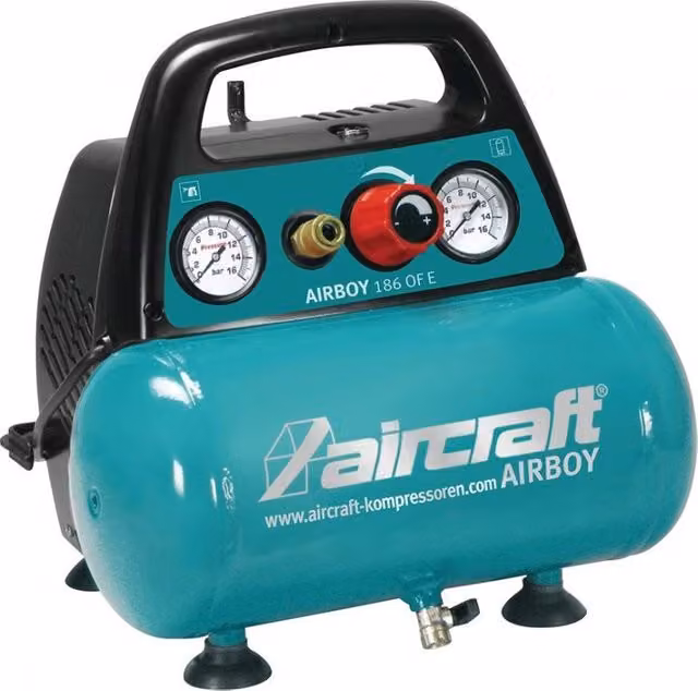 Compresor Airboy 186 de Aircraft en color turquesa