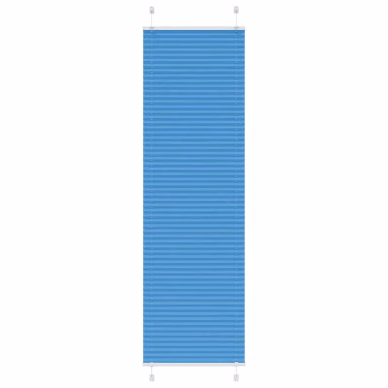 Estor Plisado Semitransparente vidaXL en Azul de Poliéster, Ancho: 64,4 cm, Alto: 200 cm