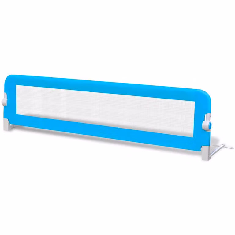 Barandilla de seguridad para cama infantil plegable vidaXL, azul, An: 150 cm, Al: 42 cm