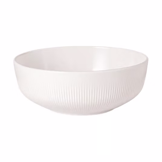 Ensaladera Afina Villeroy & Boch de porcelana blanca, apta para lavavajillas y microondas, Ø19,5 cm