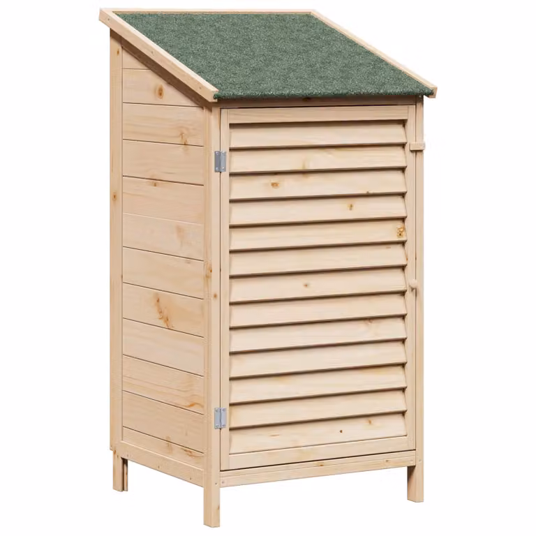 Cobertizo de Jardín vidaXL de Madera Color Marrón An/P/Al: 59,5 x 56 x 113,5 cm