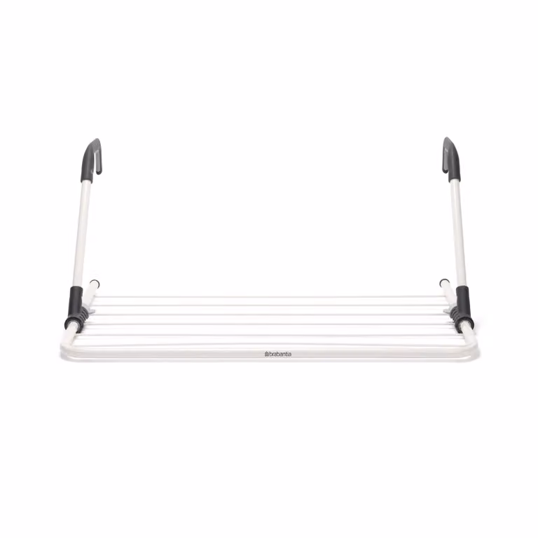 Secador de puertas Brabantia plegable de acero inoxidable, 4,5 metros, multicolor y blanco