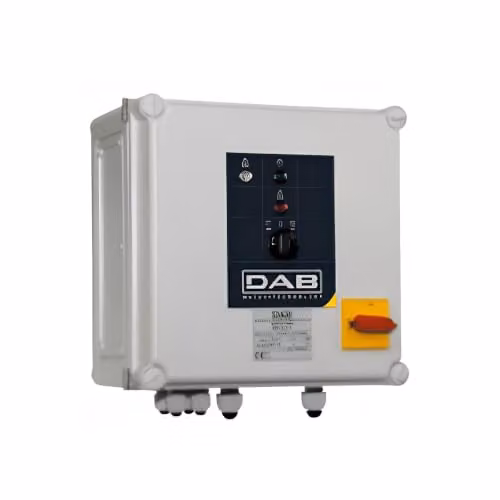 Cuadro eléctrico de protección DAB ES 1 T para bombas sumergibles trifásicas, color gris, An/P/Al: 30,0 x 27,0 x 19,0 cm