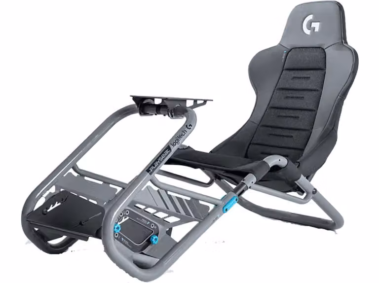 Silla Gaming Playseat Trophy Logitech G Edition en Negro con Acabado de Cuero Sintético y Estructura de Metal
