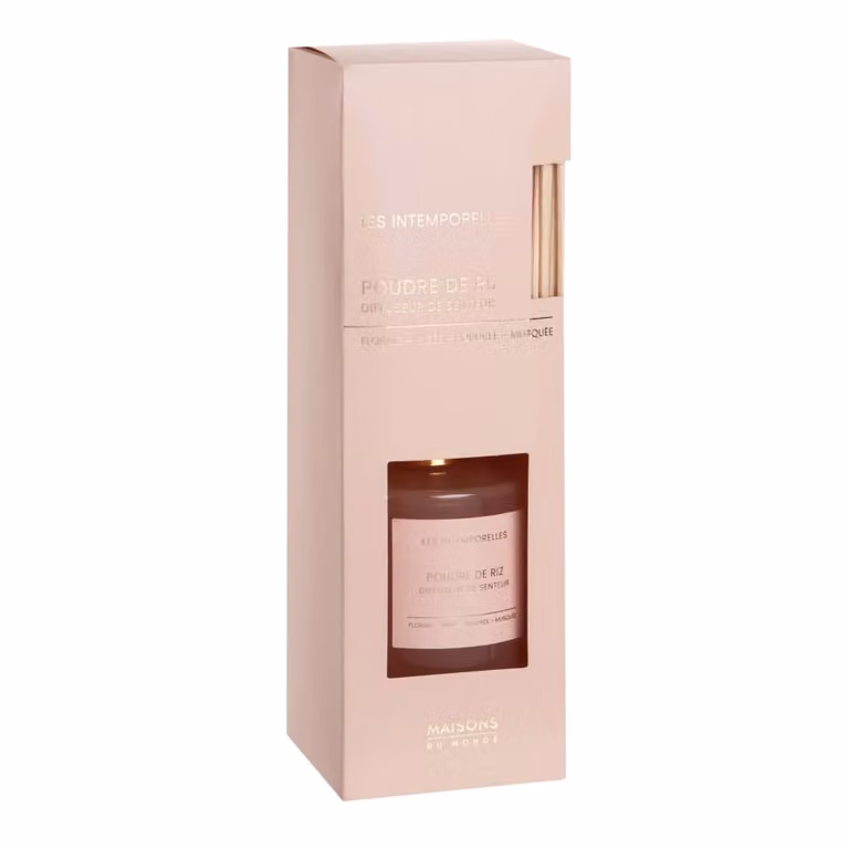 Difusor de varillas de vidrio Maisons du Monde con aroma floral en color rosa transparente de 200 ml
