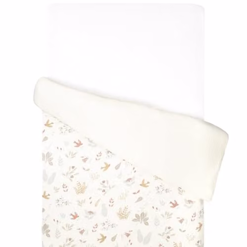 Funda nórdica reversible Sevira Kids de gasa de algodón con diseño floral multicolor para niños