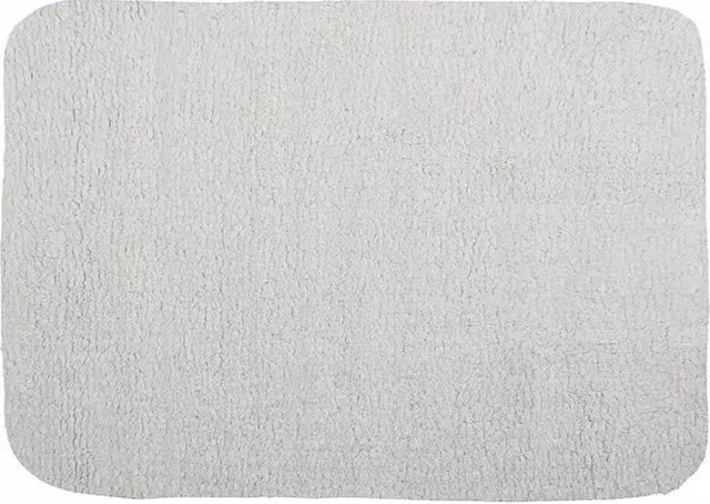Alfombra de baño rectangular Spirella de algodón blanca An/P: 70 x 50 cm