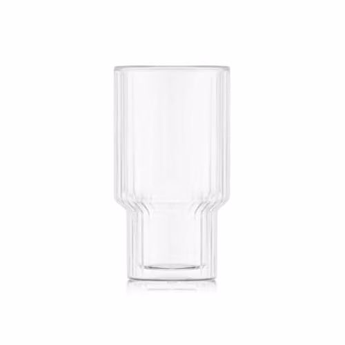 Juego de 2 vasos térmicos de doble pared Bodum Navalia, transparente, 250 ml