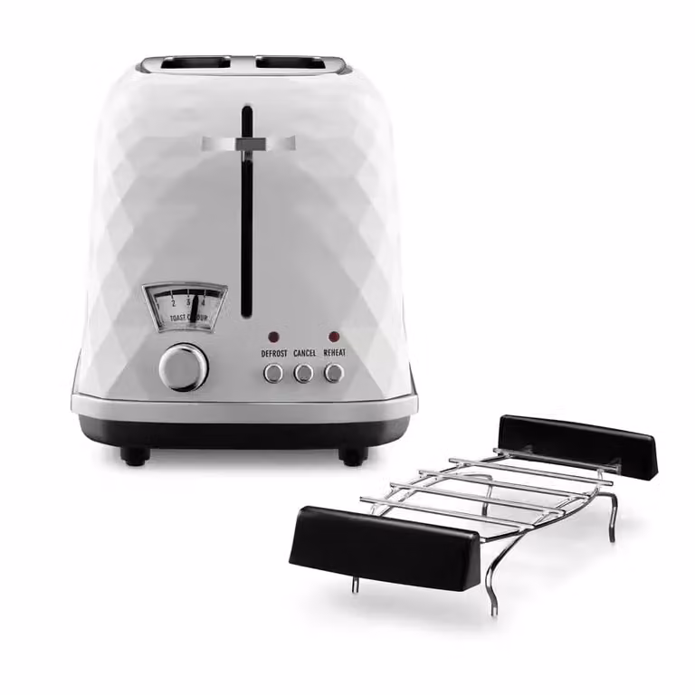 Tostadora De'Longhi Brillante CTJ2103.W Blanca de 900 W